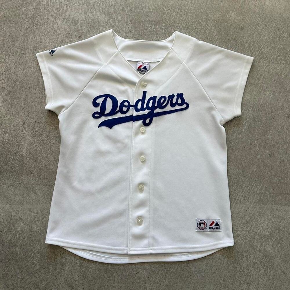 Women's White and Blue Dodgers Blouse